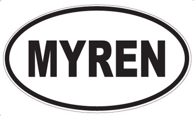 MYREN - Oval Sticker