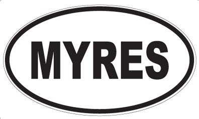 MYRES - Oval Sticker