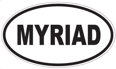 MYRIAD - Oval Sticker