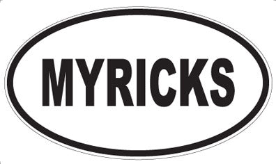 MYRICKS - Oval Sticker