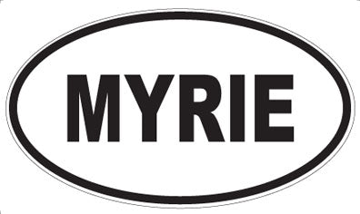 MYRIE - Oval Sticker