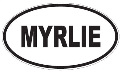 MYRLIE - Oval Sticker
