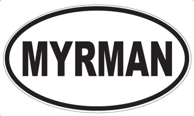 MYRMAN - Oval Sticker