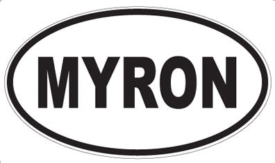 MYRON - Oval Sticker