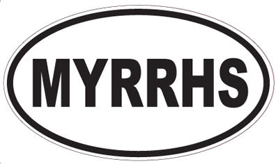 MYRRHS - Oval Sticker