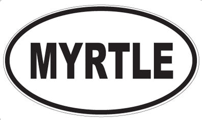 MYRTLE - Oval Magnet