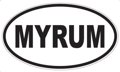 MYRUM - Oval Sticker