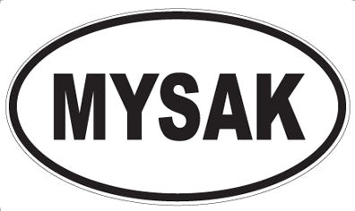 MYSAK - Oval Sticker