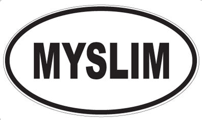 MYSLIM - Oval Sticker