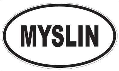 MYSLIN - Oval Sticker