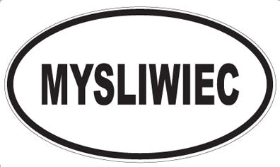 MYSLIWIEC - Oval Sticker