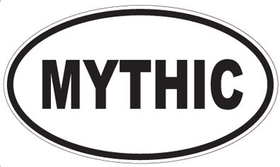 MYTHIC - Oval Sticker