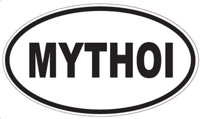 MYTHOI - Oval Sticker