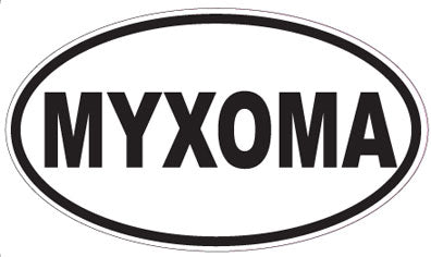 MYXOMA - Oval Sticker