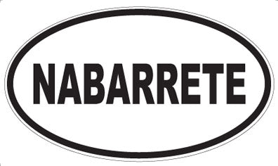 NABARRETE - Oval Sticker
