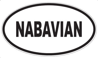 NABAVIAN - Oval Sticker