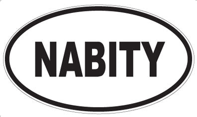 NABITY - Oval Sticker