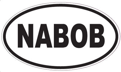 NABOB - Oval Sticker