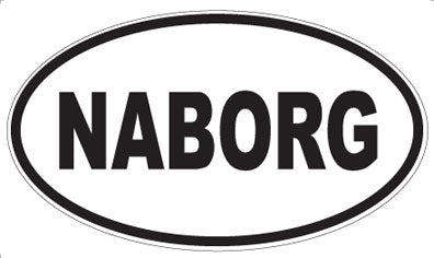 NABORG - Oval Sticker