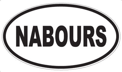 NABOURS - Oval Sticker