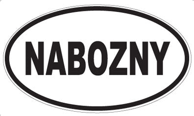 NABOZNY - Oval Sticker