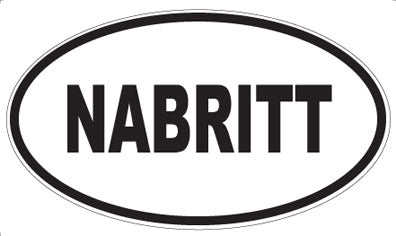 NABRITT - Oval Sticker