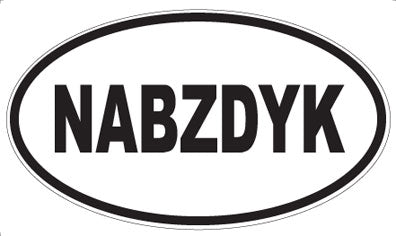 NABZDYK - Oval Sticker