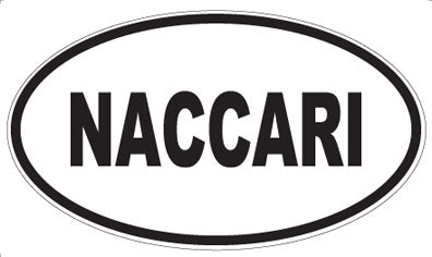 NACCARI - Oval Sticker