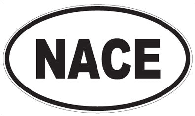 NACE - Oval Sticker