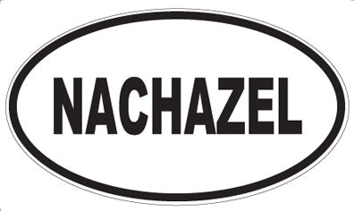 NACHAZEL - Oval Sticker