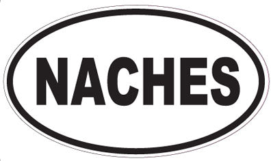 NACHES - Oval Sticker