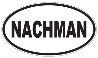 NACHMAN - Oval Sticker