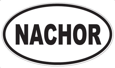 NACHOR - Oval Sticker