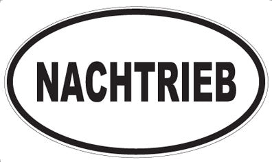 NACHTRIEB - Oval Sticker