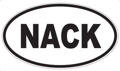NACK - Oval Sticker