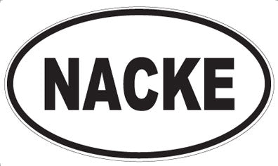 NACKE - Oval Sticker