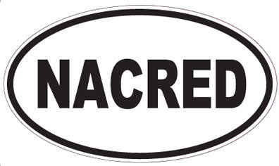 NACRED - Oval Sticker