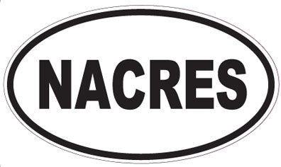 NACRES - Oval Sticker