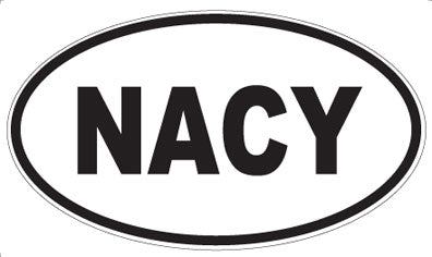 NACY - Oval Sticker