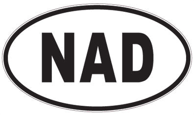 NAD - 3 Letter Initials Oval Sticker