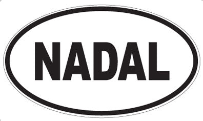 NADAL - Oval Sticker