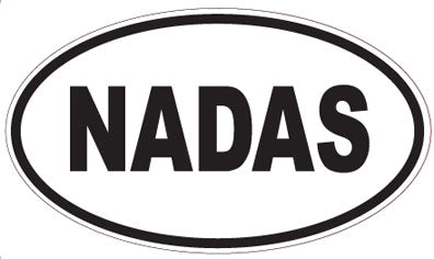 NADAS - Oval Sticker