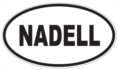 NADELL - Oval Sticker