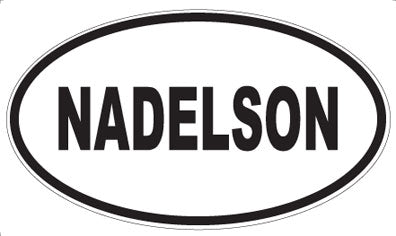 NADELSON - Oval Sticker