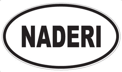 NADERI - Oval Sticker