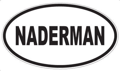 NADERMAN - Oval Sticker