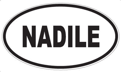 NADILE - Oval Sticker