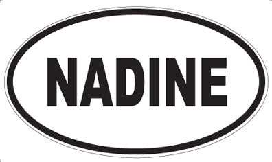 NADINE - Oval Sticker