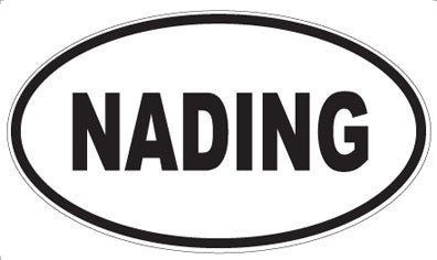 NADING - Oval Sticker