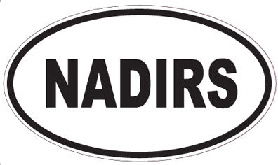 NADIRS - Oval Sticker
